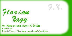 florian nagy business card